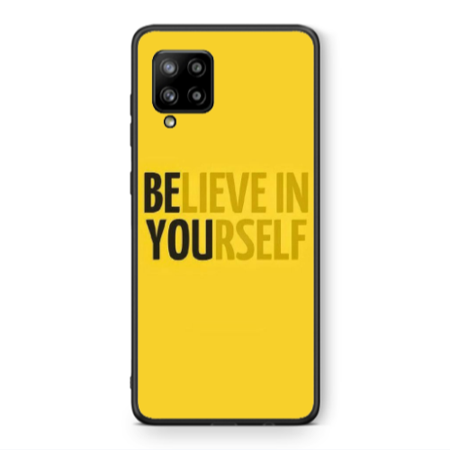 Samsung A42 5G Belive in Yourself Black Glossy Θήκη