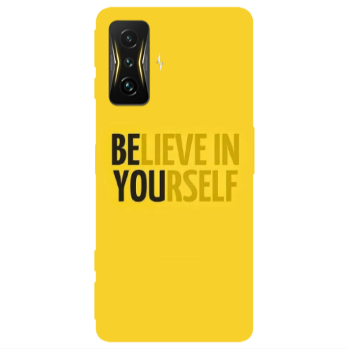 Xiaomi Poco F4 Gt Belive in Yourself Transparent Silicone TPU Θήκη