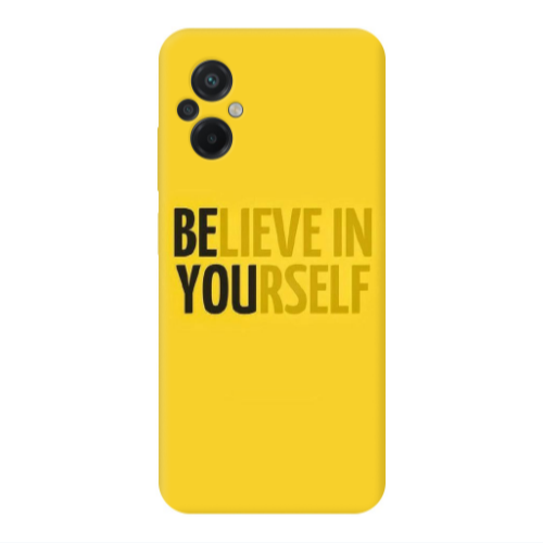 Xiaomi Poco M5 Belive in Yourself Transparent Silicone TPU Θήκη