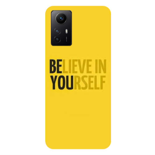 Xiaomi Redmi Note 12s Belive in Yourself Transparent Silicone TPU Θήκη