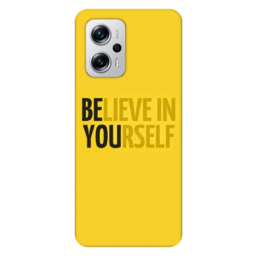 Xiaomi Poco X4 GT Belive in Yourself Transparent Silicone TPU Θήκη