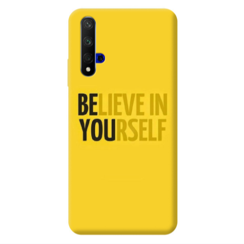 Huawei Nova 5 T Belive in Yourself Transparent Silicone TPU Θήκη
