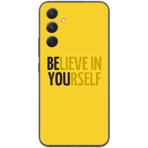 Samsung Galaxy A25 Belive in Yourself Transparent Silicone TPU Θήκη