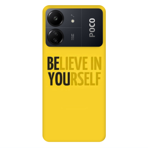 Xiaomi Poco C65 Belive in Yourself Transparent Silicone TPU Θήκη
