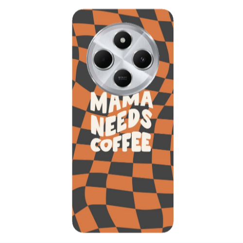 Xiaomi Redmi 14c Mama needs coffee Transparent Silicone TPU Θήκη