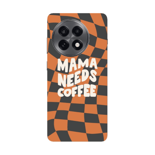 Oneplus 13 5G Mama needs coffee Transparent Silicone TPU Θήκη