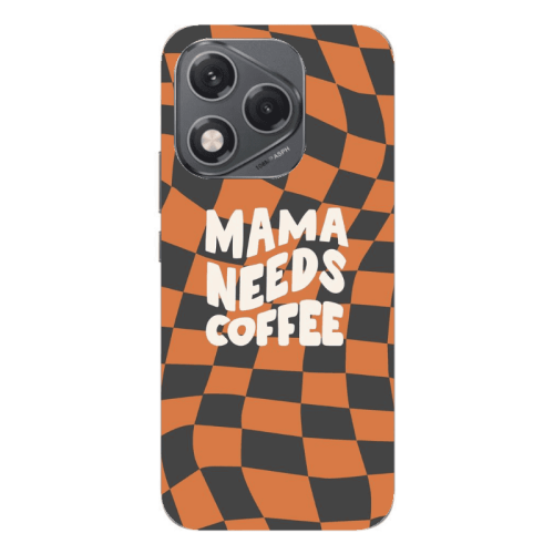 Honor 400 Lite Mama needs coffee Transparent Silicone TPU Θήκη