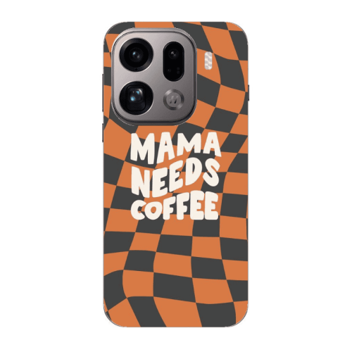 Oppo Find X9 Pro Mama needs coffee Transparent Silicone TPU Θήκη