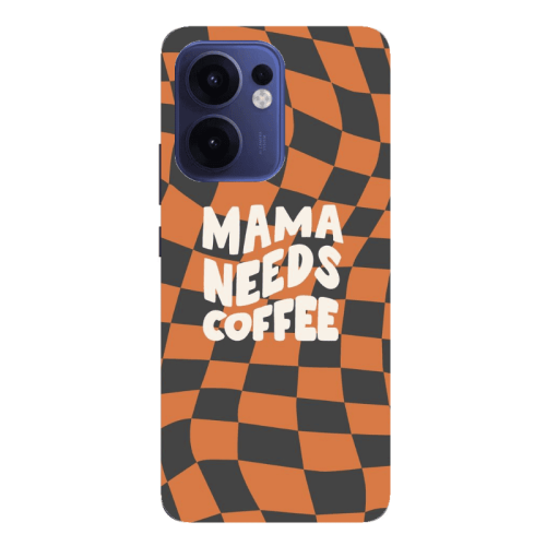 Oppo Reno13 FS Mama needs coffee Transparent Silicone TPU Θήκη