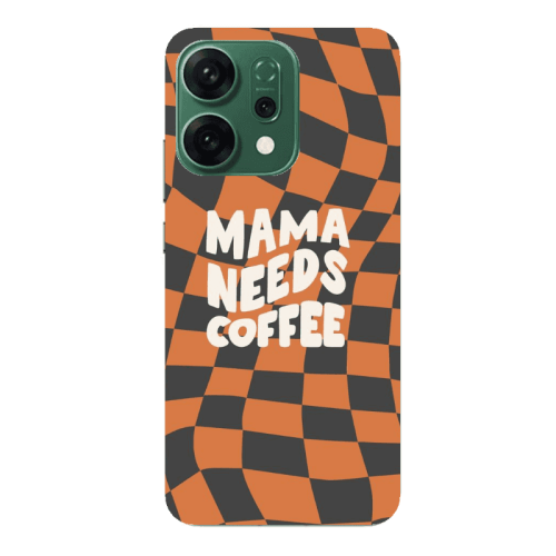 Oppo RENO 14 Mama needs coffee Transparent Silicone TPU Θήκη