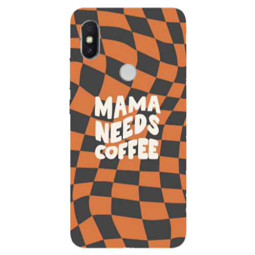 Xiaomi Redmi S2 Mama needs coffee Transparent Silicone TPU Θήκη