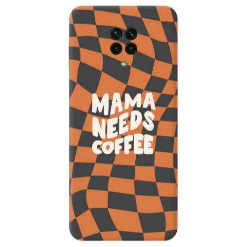 Xiaomi Redmi Note 9S Mama needs coffee Transparent Silicone TPU Θήκη