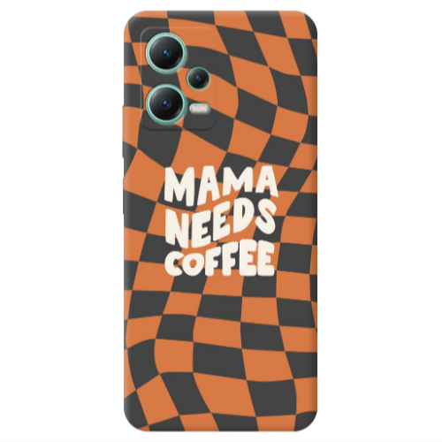Xiaomi Redmi Note 12 Pro 5G Mama needs coffee Transparent Silicone TPU Θήκη