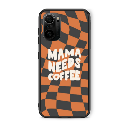 Xiaomi Poco F3 Mama needs coffee Black Glossy Θήκη