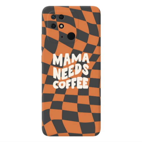 Xiaomi Poco C40 Mama needs coffee Transparent Silicone TPU Θήκη