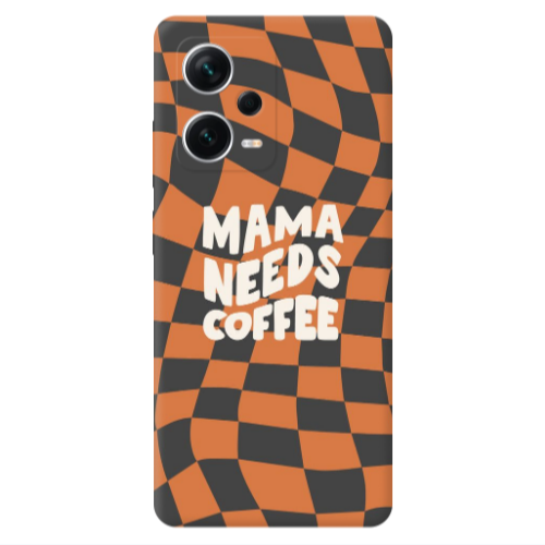 Xiaomi Redmi Note 12 5G Mama needs coffee Transparent Silicone TPU Θήκη