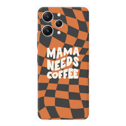 Xiaomi Redmi 12 Mama needs coffee Transparent Silicone TPU Θήκη