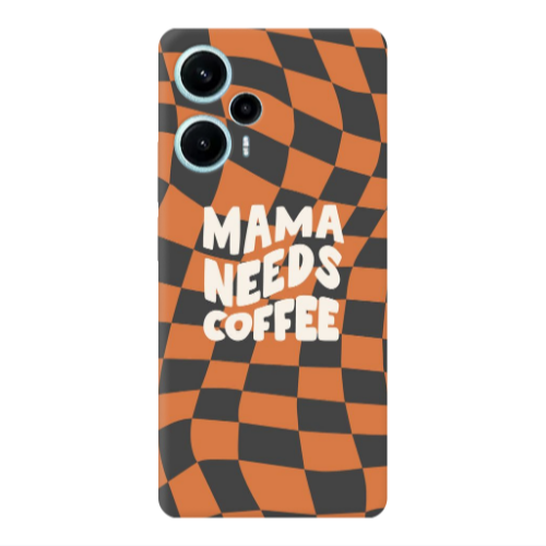 Xiaomi Poco F5 Mama needs coffee Transparent Silicone TPU Θήκη