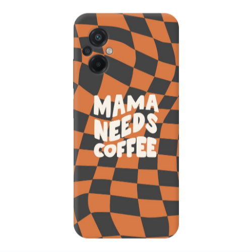 Xiaomi Poco M5 Mama needs coffee Transparent Silicone TPU Θήκη