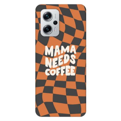 Xiaomi Poco X4 GT Mama needs coffee Transparent Silicone TPU Θήκη