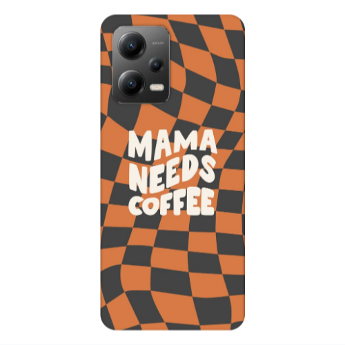 Xiaomi Poco X5 Mama needs coffee Transparent Silicone TPU Θήκη