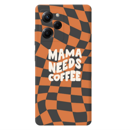 Xiaomi Poco X5 Pro Mama needs coffee Transparent Silicone TPU Θήκη