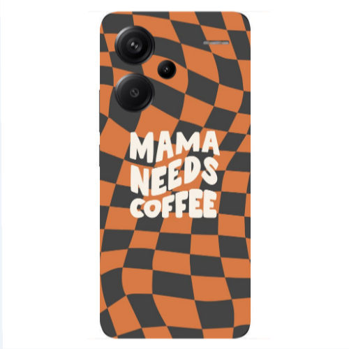 Xiaomi Redmi Note 13 Pro+ 5G  Mama needs coffee Transparent Silicone TPU Θήκη