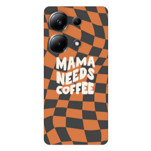 Xiaomi Poco M6 Pro 4G Mama needs coffee Transparent Silicone TPU Θήκη