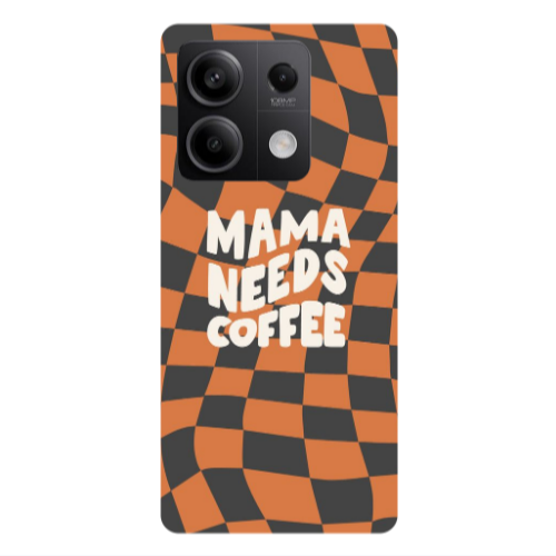 Xiaomi Redmi Note 13Pro 5G Mama needs coffee Transparent Silicone TPU Θήκη