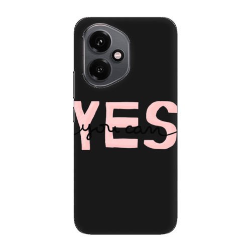Honor Magic 400 Yes you cam Black Colored Silicone TPU Θήκη