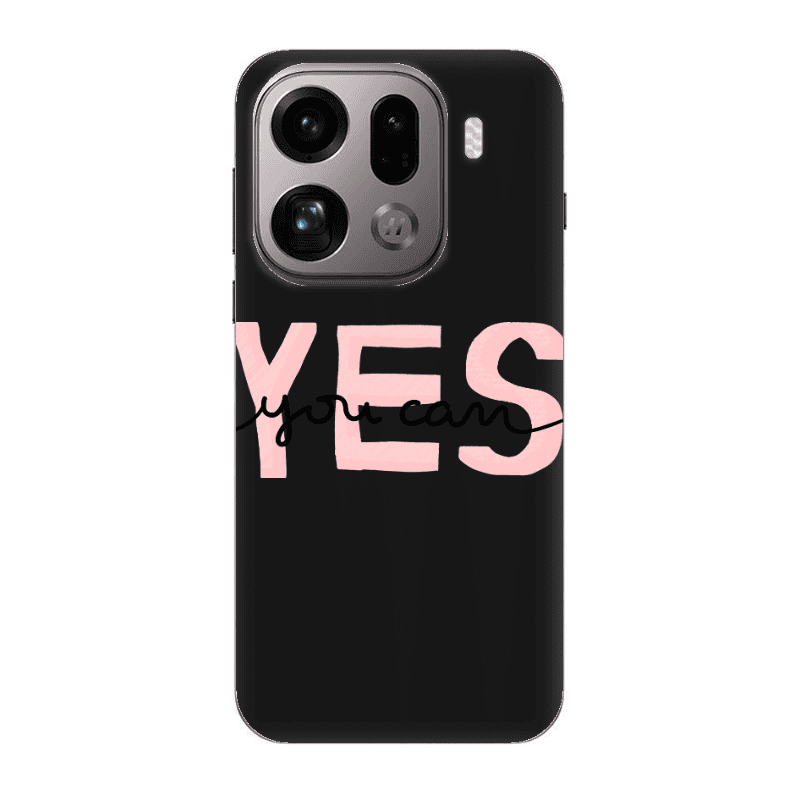 Oppo Find X9 Pro Yes you cam Black Colored Silicone TPU Θήκη