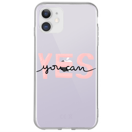 Apple iPhone 12 Yes you cam Transparent Silicone TPU Θήκη