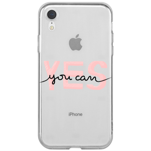 Apple iPhone Xr Yes you cam Transparent Silicone TPU Θήκη