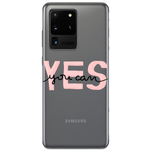 Samsung S20 Ultra Yes you cam Transparent Silicone TPU Θήκη