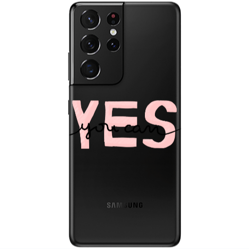 Samsung S21 Ultra Yes you cam Transparent Silicone TPU Θήκη