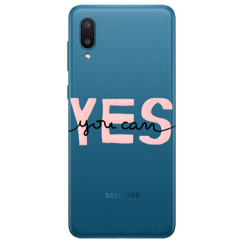 Samsung A02 Yes you cam Transparent Silicone TPU Θήκη