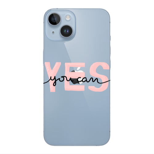 Apple iPhone 14  Yes you cam Transparent Silicone TPU Θήκη
