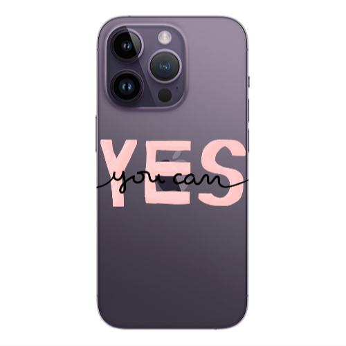 Apple iPhone 14 Pro  Yes you cam Transparent Silicone TPU Θήκη