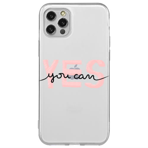 Apple iPhone 12 Pro Yes you cam Transparent Silicone TPU Θήκη