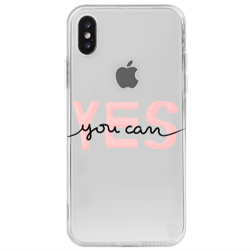 Apple iPhone Xs Max Yes you cam Transparent Silicone TPU Θήκη
