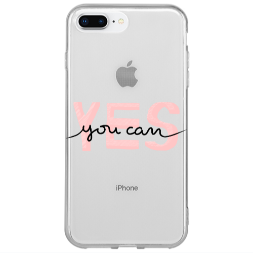 Apple iPhone 7 Plus Yes you cam Transparent Silicone TPU Θήκη