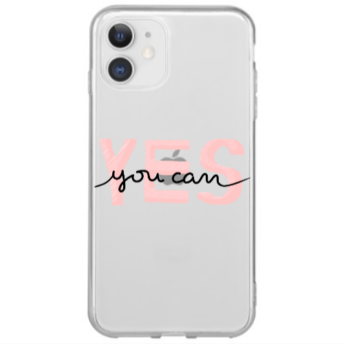 Apple iPhone 12 Mini Yes you cam Transparent Silicone TPU Θήκη