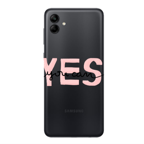 Samsung A04 Yes you cam Transparent Silicone TPU Θήκη
