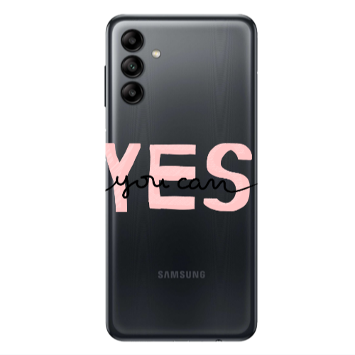 Samsung A04S Yes you cam Transparent Silicone TPU Θήκη