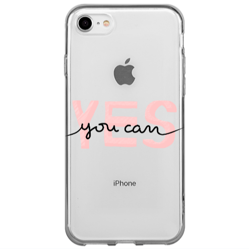 Apple iPhone SE 2020 Yes you cam Transparent Silicone TPU Θήκη