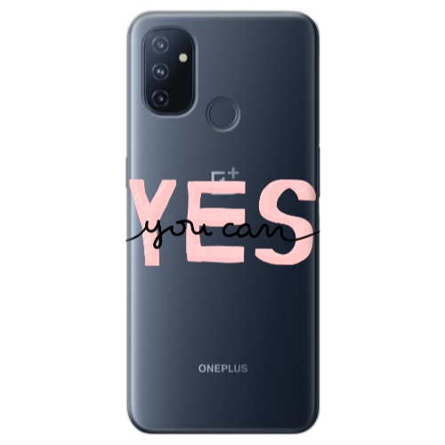 Oneplus Nord 100 Yes you cam Transparent Silicone TPU Θήκη