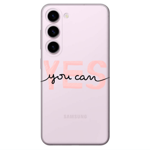 Samsung S23 Yes you cam Transparent Silicone TPU Θήκη
