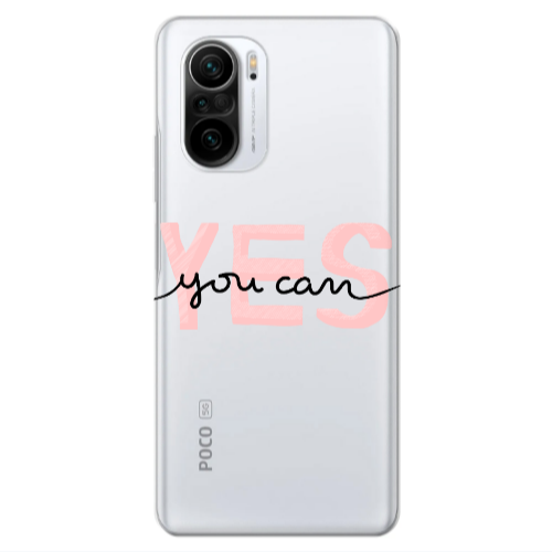 Xiaomi Poco F3 Yes you cam Transparent Silicone TPU Θήκη