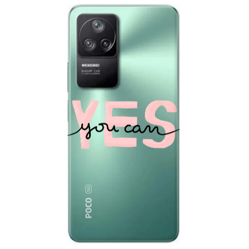 Xiaomi Poco F4 Yes you cam Transparent Silicone TPU Θήκη