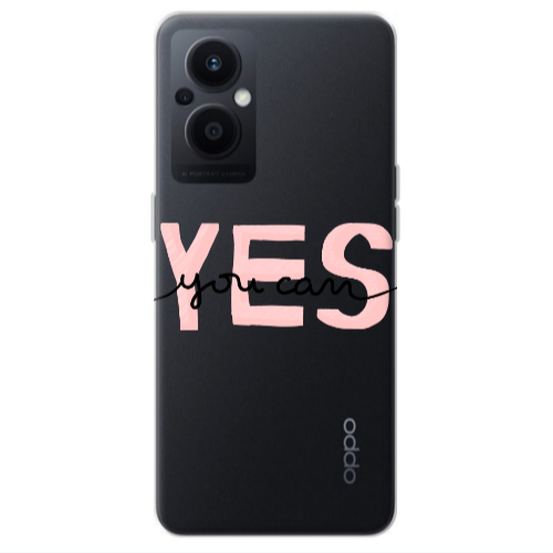 Oppo Reno 7 Lite Yes you cam Transparent Silicone TPU Θήκη